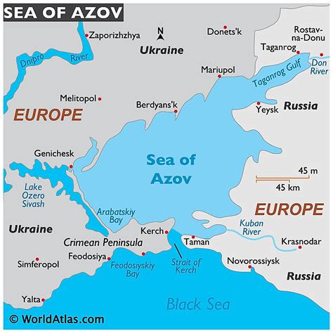 Sea Of Azov Worldatlas
