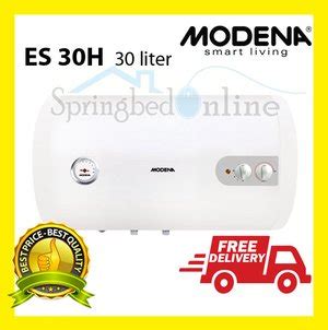 Pemanas air ini diluncurkan dengan seri limited edition water heater by christian sugiono sebagai komitmen modena untuk selalu memadukan tampilan elegan dengan. Jual Pemanas Air Listrik Modena ES 30 H 30liter - Electric ...