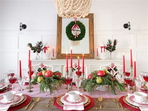Traditional Red Christmas Tablescape Stefana Silber