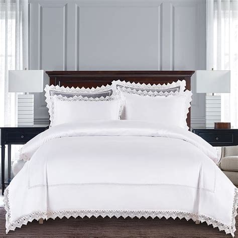 Luxury White Lace Wedding Bridal Style Full Queen Size Bedding Sets HipsterBedding Com