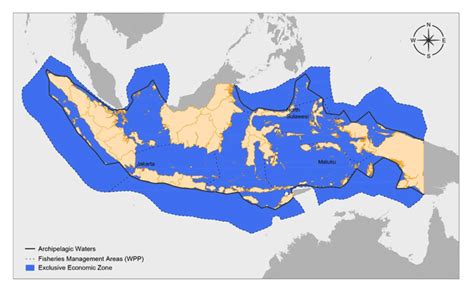 Map Of The Indonesian Archipelago And Maritime Setting Download