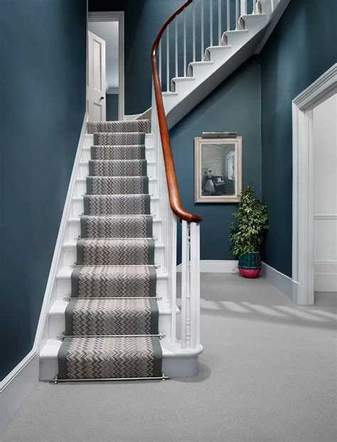 Hall Ideas Hallway Colours Patterned Stair Carpet