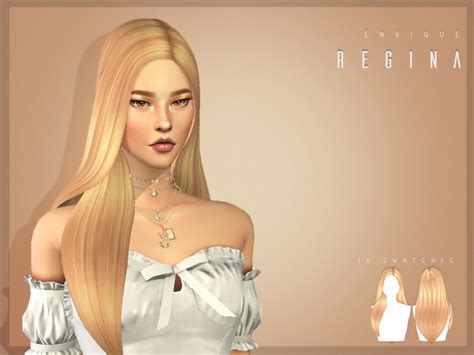 Sims 4 Cc Maxis Match — Enriques4 Enriques4 Regina Hairstyle New Mesh