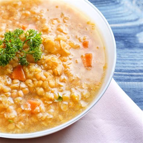 Quinoa And Red Lentil Soup Recipe