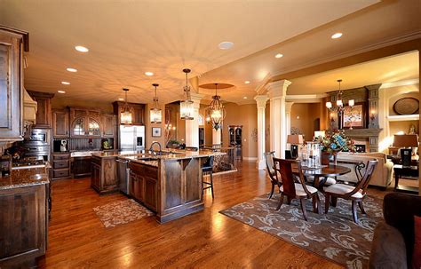 Open Concept Floor Plans One Story Vaulted Or Decorative Ceilings Add