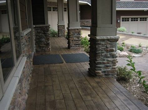 Wood Stamped Concrete Design For Outdoor Space 5 House Exterior