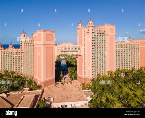 Aerial View Of The Royal Tower At Atlantis Hotel On Paradise Island