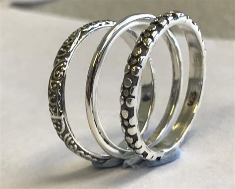925 Sterling Silver Stack Rings Set Stackable Rings Everyday Etsy Uk
