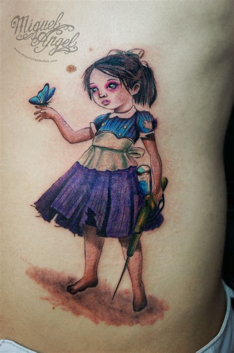 Doll And Butterfly Tattoo Miguel Angel Custom Tattoo Artis Flickr