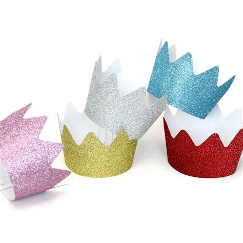 Childrens Birthday Party Glitter Crowns By Peach Blossom
