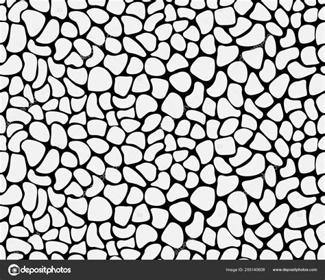 Seamless Abstract Irregular Cobblestone Pattern Vector Leather Or
