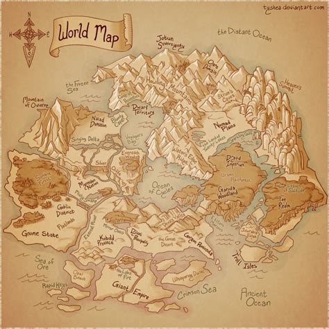 Fantasy World Map Fantasy Map Map