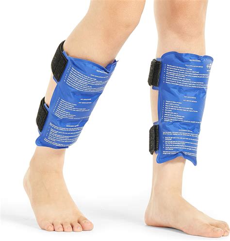 Shin Splint Ice Pack 2 Pack Reusable Shin Cold And Hot Wrap For Shin