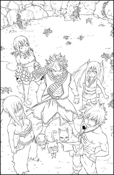 Printable Anime Fairy Tail Color Pages 101 Activity Coloriage Fairy