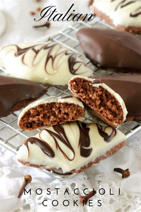 A swirl of white chocolate adds a new twist to the traditional italian christmas cookie recipes. Italian Mostaccioli Cookie Recipe. Soft two bite cookie, chock-full of ground almon… (With ...