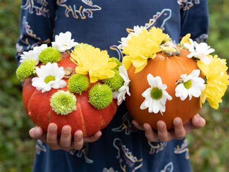 7 Easy No Carve Pumpkin Ideas Using Nature Thimble And Twig