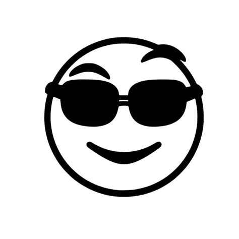 Sunglasses Smiley Emoji Decal Emoji Sticker Emoji Smiley Sticker £4