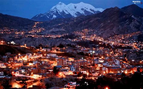 Bolivia Town Mountains La Paz Beautiful Views Wallpapers 1920x1200