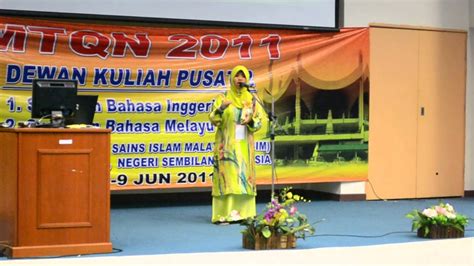 Terjemah surat ar rahman bahasa indonesia. Johan Syarahan Bahasa Inggeris, MTQN 2011 - YouTube