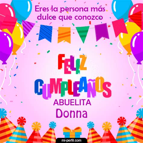 🎂feliz Cumpleaños Abuelita Donna