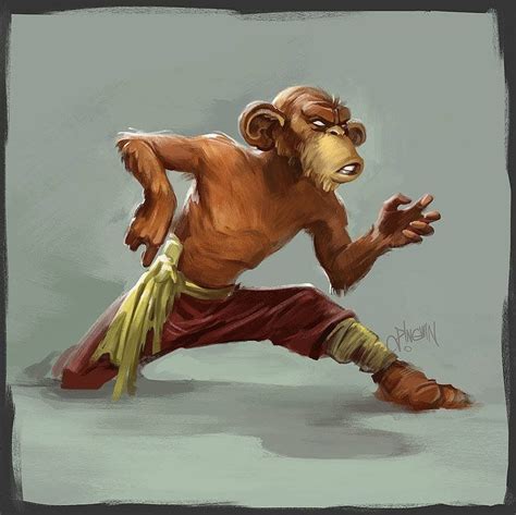 Pin By Dre Whyte On Kung Fumartial Arts Monkey Art Monkey