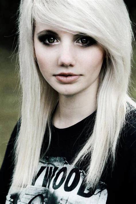 A blonde emo hairstyle brightens your look, but that doesn't have to change your. Blonde emo hair | Emo hair, Blonde scene hair, Dramatic ...