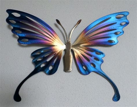 Top 15 Of White Metal Butterfly Wall Art
