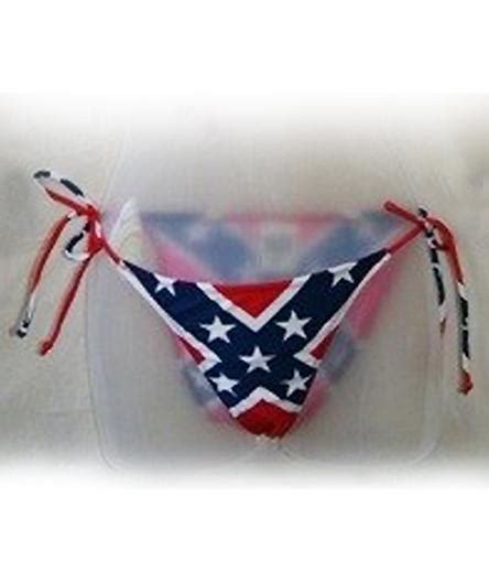 Rebel Confederate Flag Side Tie Bikini 2 Pc Set Redneckwear