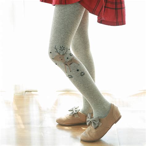 Spring Girls Tights Cartoon Baby Girl Pantyhose Cotton Knitted Cute
