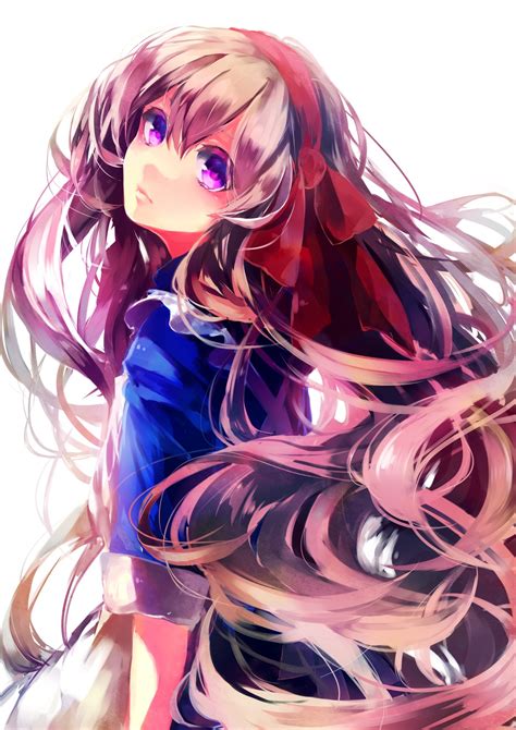 Long Hair Purple Eyes Anime Girls Kagerou Project Mary Kagerou Project High Quality Wallpapers