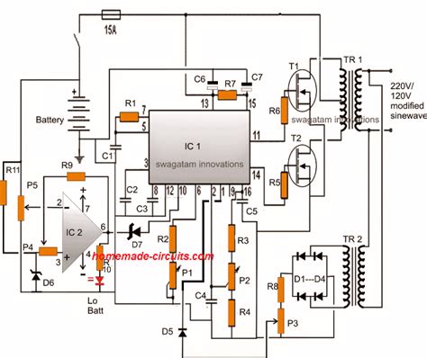 It has a protection circuitry that shutdown the pwm signal based on the feedback current limit. Tl494 Inverter Circuit Schematic - Pcb Circuits