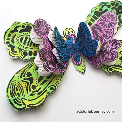 Download Video creating a fun layered butterfly book for journaling ...