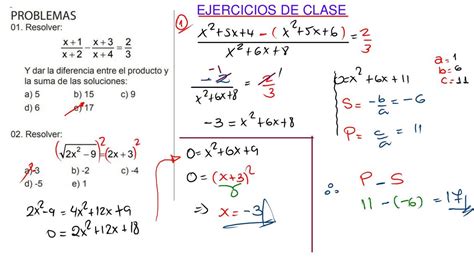 Ecuaciones Cuadr Ticas Ejercicios Patricia Del Carpio Udocz