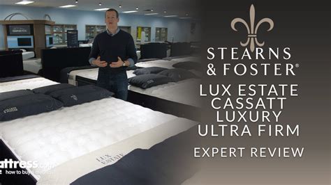 The pillowtop compresses and is smoother and firmer after a few months than it first feels in the store, for me that is a plus but don't expect the pillowtop. Stearns & Foster Lux Estate Cassatt Luxury Ultra Firm ...