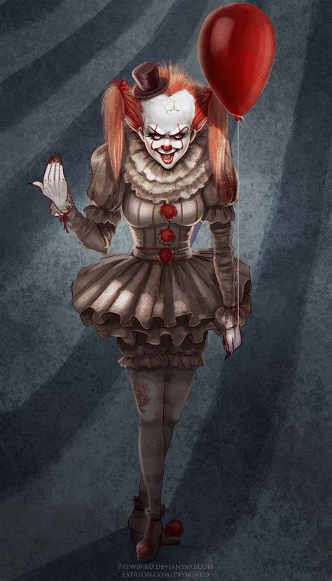 Best Digital Paintings To Inspire You Special Features Female Clown Pennywise The