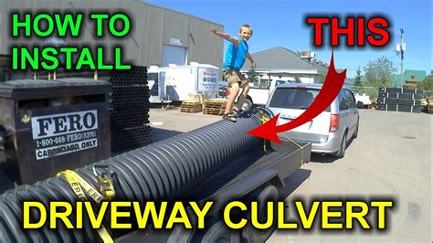 How To Excavate And Install A Driveway Culvert Building A Cabin Diy