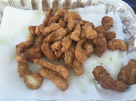 Usually, they are busy during working days for workers who look for a light meal at a convenient price. Deep Fried Catfish Strips - Sporting Road