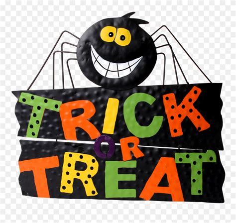 Trick Or Treat Png Background Image Cartoon Trick Or Treat Sign