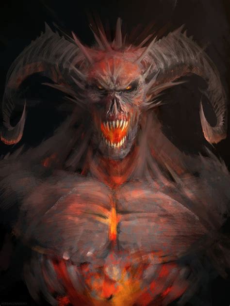 Demon By Manzanedo Evil Art Fantasy Demon Dark Fantasy Art