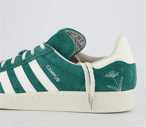 Adidas Campus 80s Trainers Collegiate Green Off White Mens Trainers