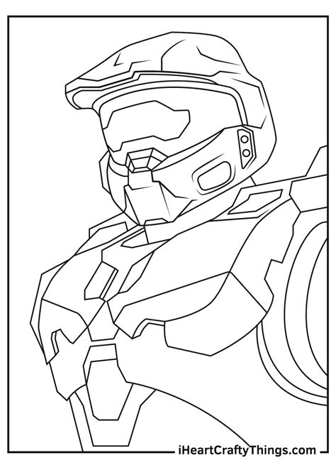 Printable Halo Coloring Pages Customize And Print
