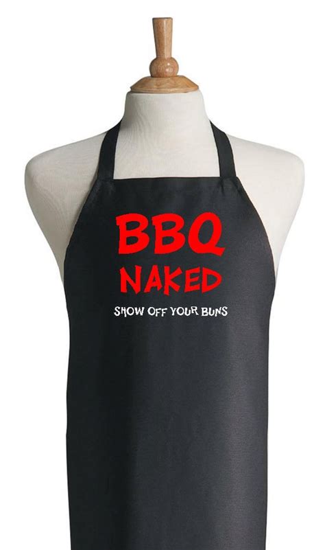 Funny Grilling Apron Bbq Naked Novelty Barbecue Aprons Etsy
