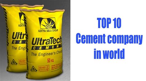 Top 10 Best Cement Companies - YouTube