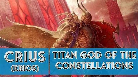 Crius Titan God Of The Constellations Greekmythology Youtube