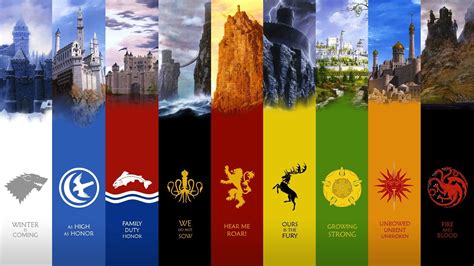 Game Of Thrones Houses High Res Desktop Wallpaper High Definition