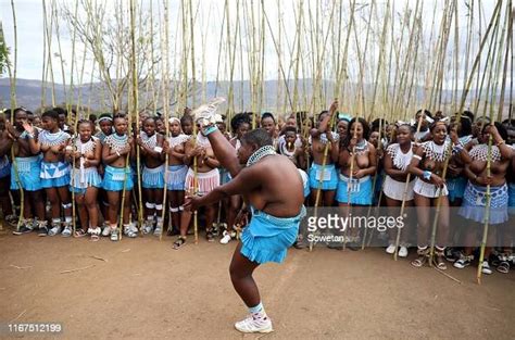 zulu maidens gather during the annual umkhosi womhlanga at enyokeni news photo getty images