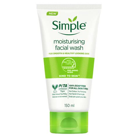 Simple Kind To Skin Moisturising Facial Wash 150 Ml Beauty