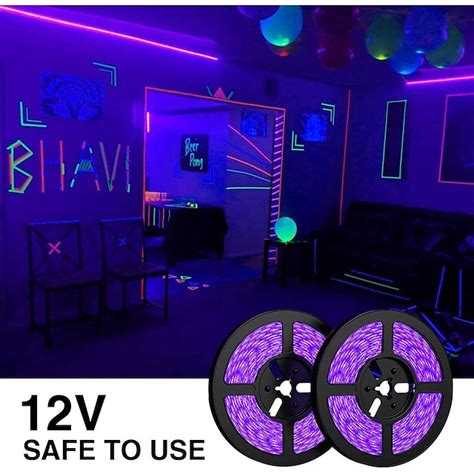 Led Strip Light 2x5m 328ft Led Uv Black Light Strip Kit 600 Units Uv