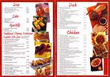Chinese Food Menu Typical Images