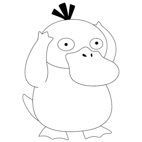 Psyduck Pokemon Coloring Pages Black And White Xcolorings Com My Xxx